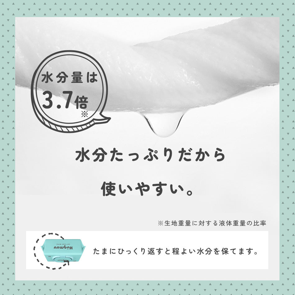 おしりふき おしり拭き ふんわり厚手  1152枚 (96枚×12個セット) 水分たっぷり 大容量 蓋付き ウェットティッシュ 赤ちゃん ベビー 【Hugmuu】ハグムー 純水99% お尻拭き